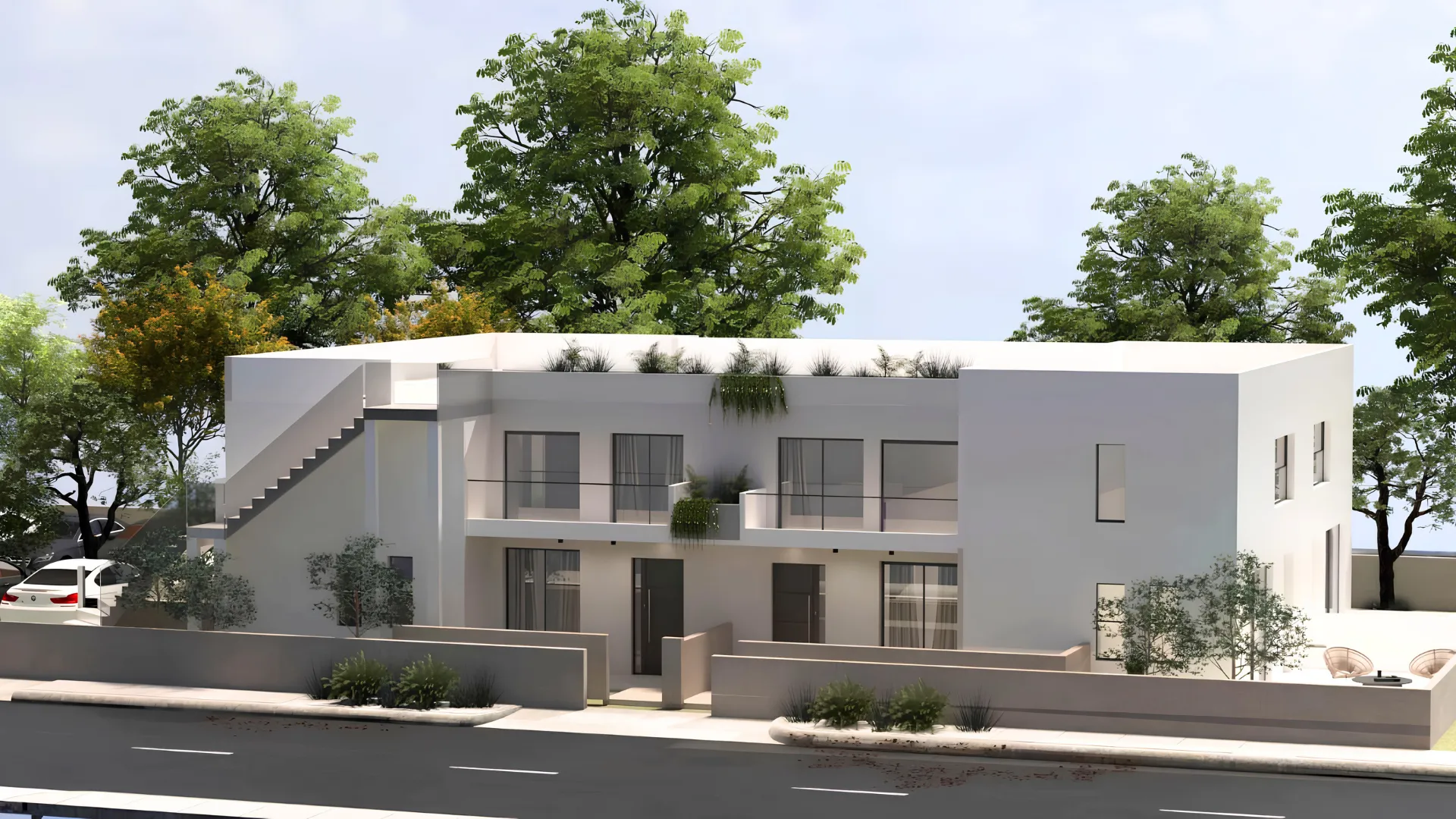 Artemida'da Denize 600mt ikiz villa Projesi
